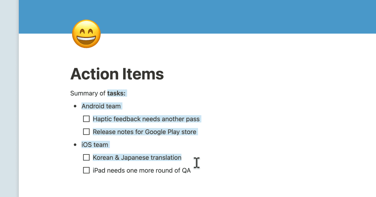 Better text editing & copy/paste ⌨️