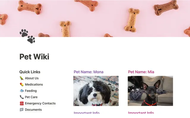 Pet Wiki & Sitter Onboarding